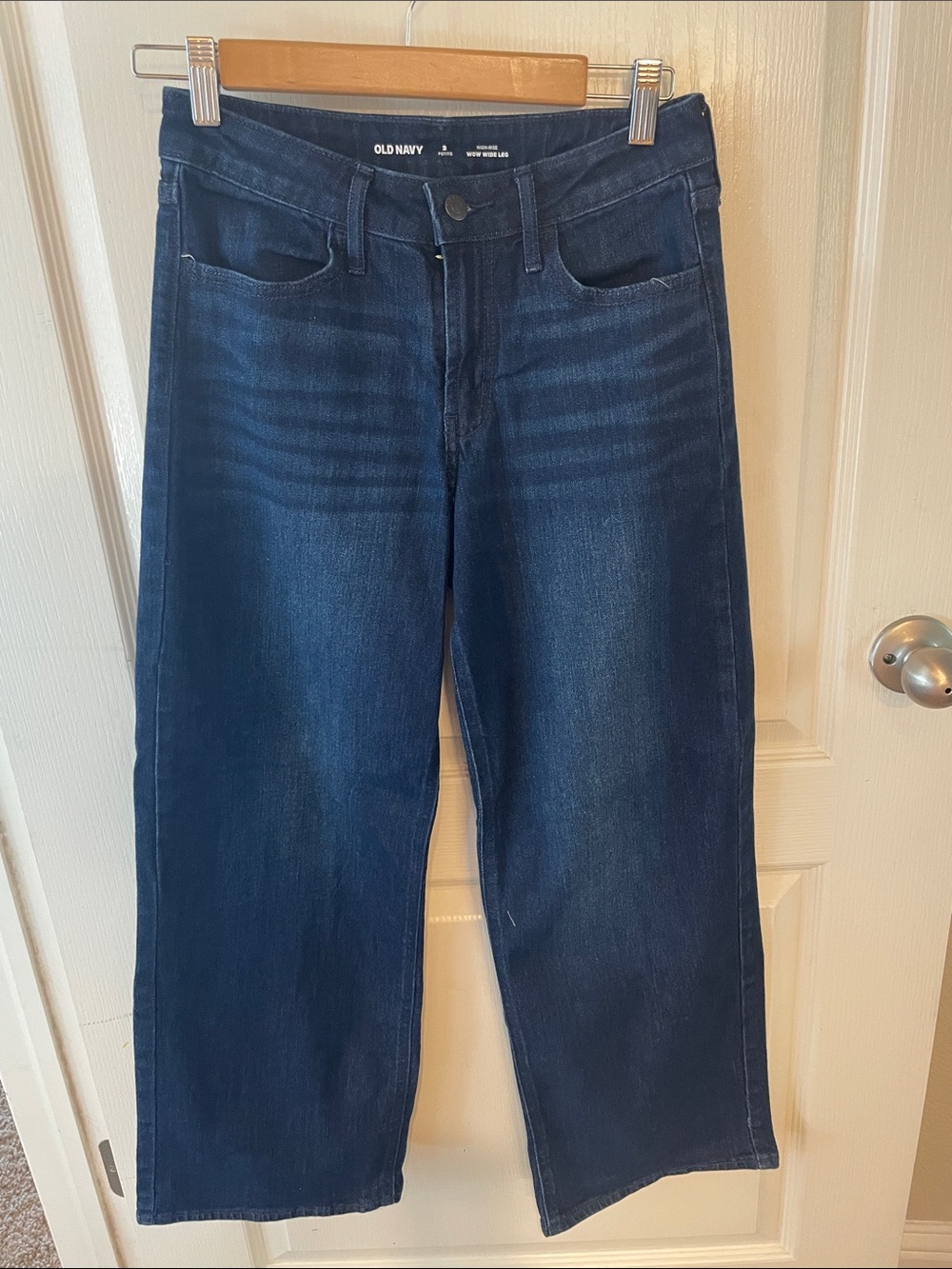 Old Navy Dark Indigo Wide-Leg Jeans
